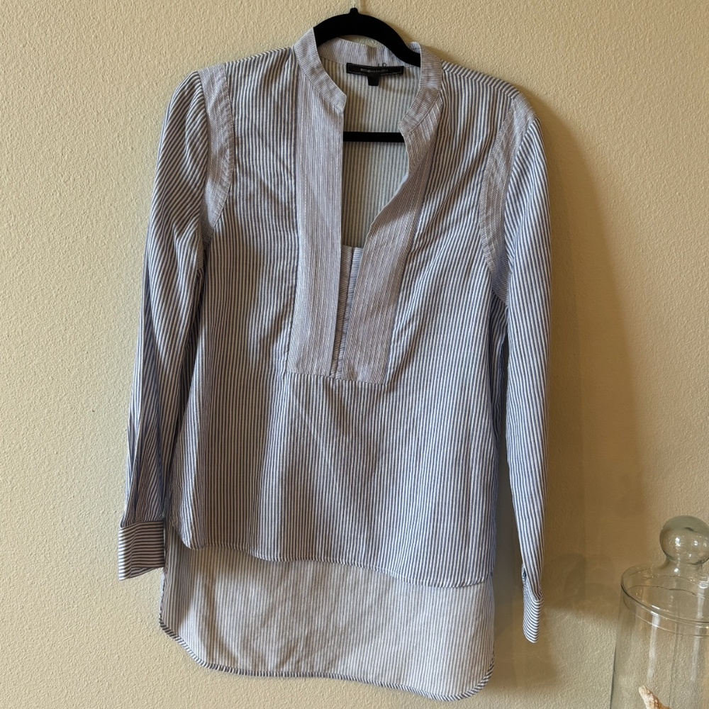 BCBG MaxAzria Striped Blouse